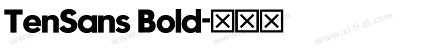TenSans Bold字体转换